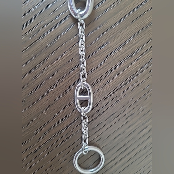 Hermes 2023 Sterling Silver Farandole Multi Chaine D'Ancre Bracelet 6.5 Inches - Picture 11 of 12